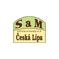 Logo SaM silnice a mosty a.s., IČO 25018094